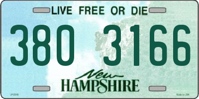 NH license plate 3803166