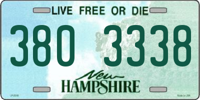 NH license plate 3803338