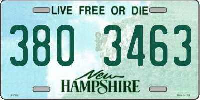 NH license plate 3803463