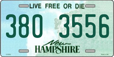 NH license plate 3803556