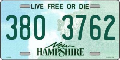 NH license plate 3803762