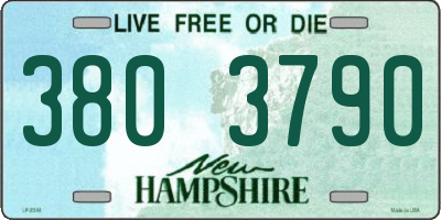 NH license plate 3803790