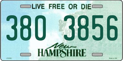 NH license plate 3803856