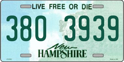 NH license plate 3803939