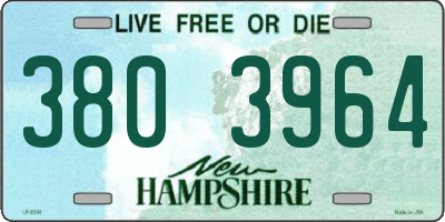 NH license plate 3803964