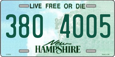 NH license plate 3804005