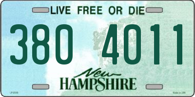 NH license plate 3804011