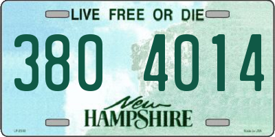 NH license plate 3804014