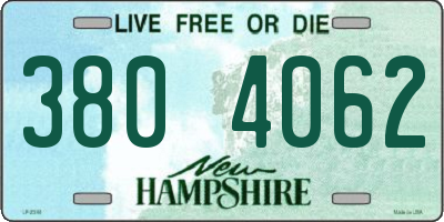 NH license plate 3804062