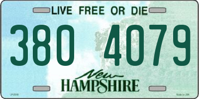 NH license plate 3804079