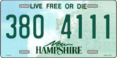 NH license plate 3804111