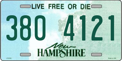 NH license plate 3804121