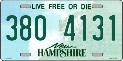 NH license plate 3804131
