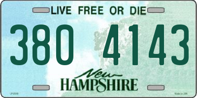 NH license plate 3804143