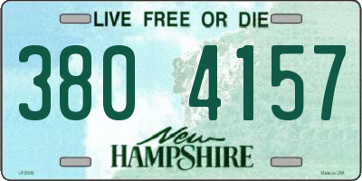 NH license plate 3804157