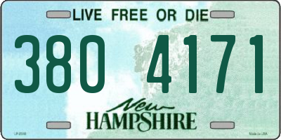 NH license plate 3804171