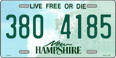 NH license plate 3804185