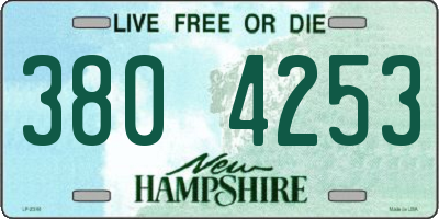 NH license plate 3804253