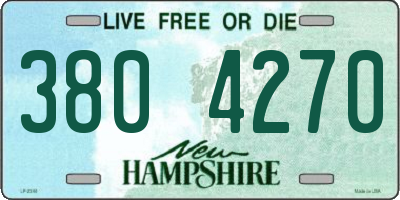 NH license plate 3804270
