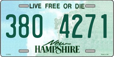 NH license plate 3804271