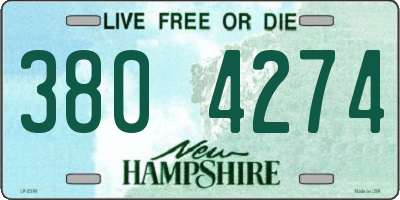 NH license plate 3804274