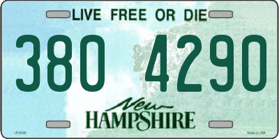NH license plate 3804290