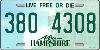 NH license plate 3804308