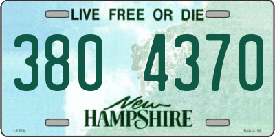 NH license plate 3804370