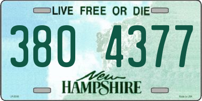 NH license plate 3804377