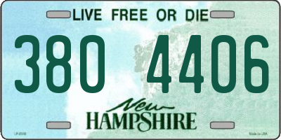 NH license plate 3804406