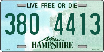 NH license plate 3804413