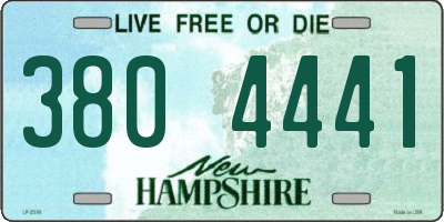 NH license plate 3804441