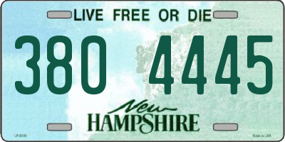 NH license plate 3804445