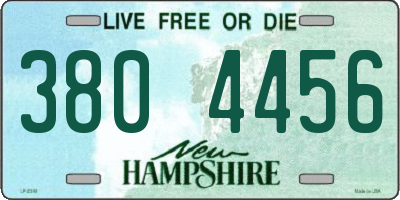 NH license plate 3804456