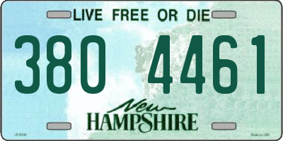NH license plate 3804461