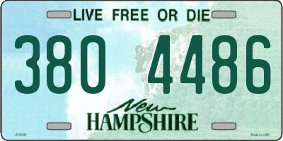 NH license plate 3804486
