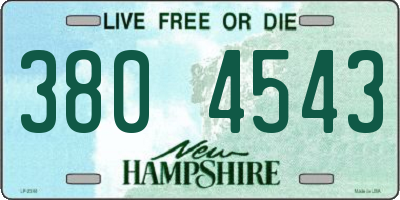 NH license plate 3804543