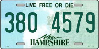 NH license plate 3804579