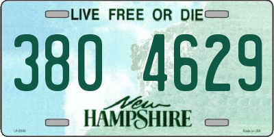 NH license plate 3804629