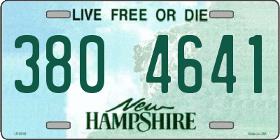 NH license plate 3804641