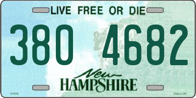 NH license plate 3804682