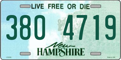 NH license plate 3804719