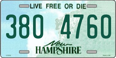 NH license plate 3804760