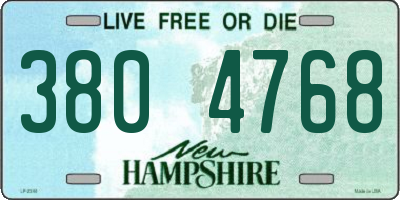 NH license plate 3804768