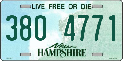 NH license plate 3804771
