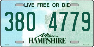 NH license plate 3804779