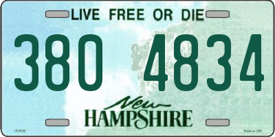 NH license plate 3804834