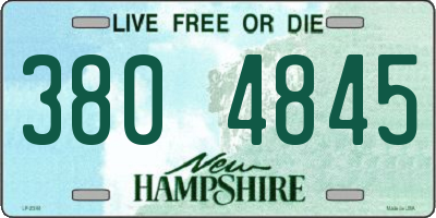 NH license plate 3804845