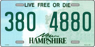 NH license plate 3804880