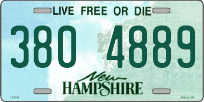 NH license plate 3804889